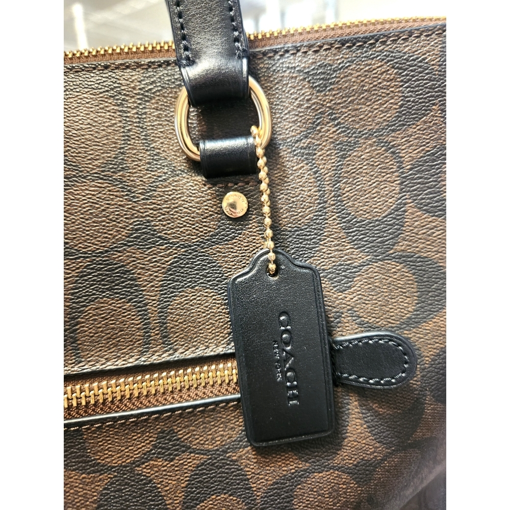 EUC! Coach Gallery Tote Signature Canvas in Brown/Black - Picture 14 of 16